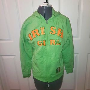 Irish Girl Sweatshirt XL Full zip